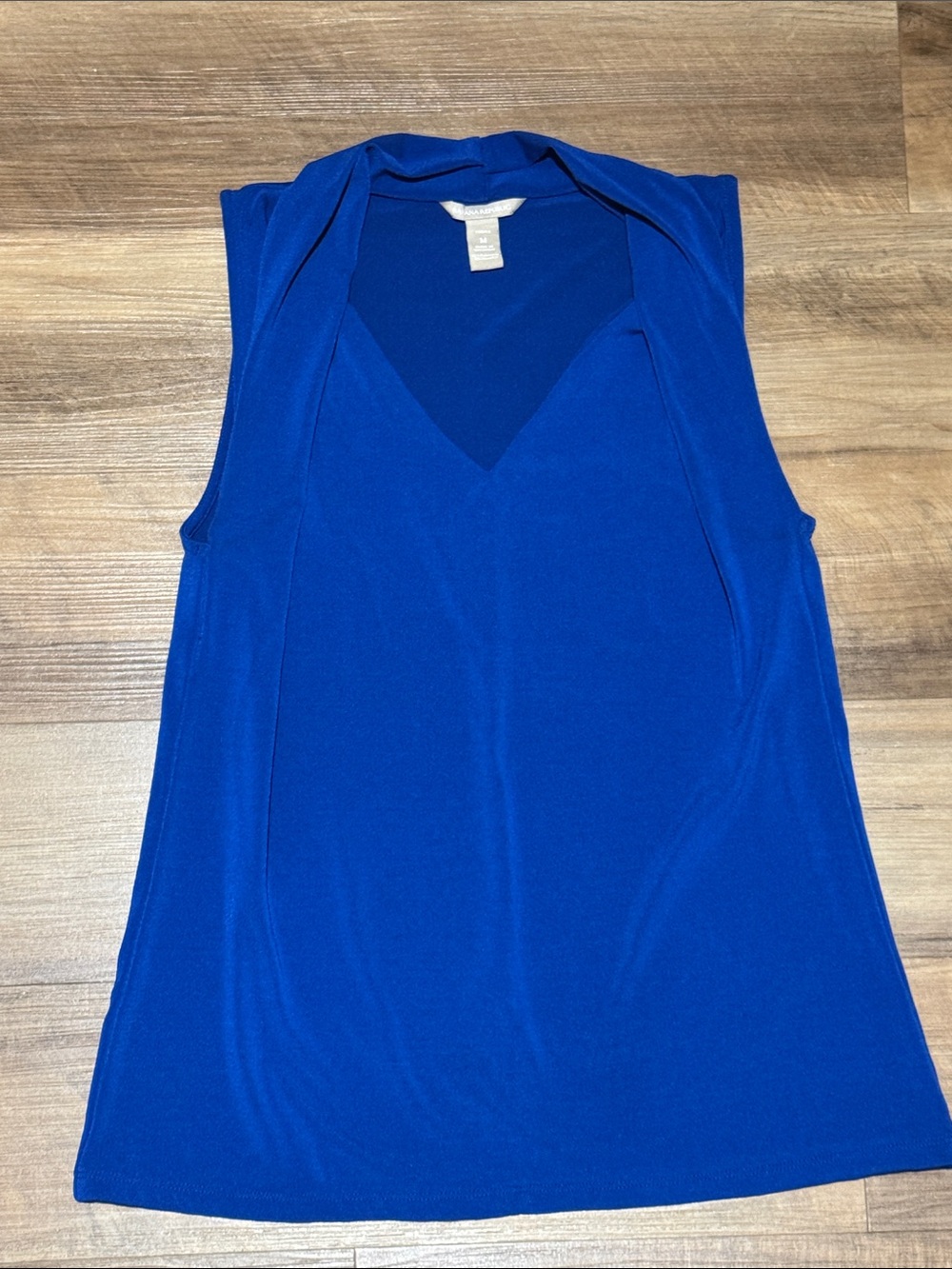 Banana Republic Sleeveless V-Neck Tank Top - Blue